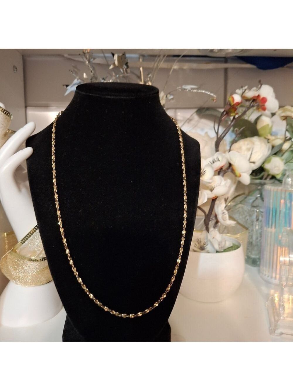 Vintage Gold Nugget 20" Chain Necklace